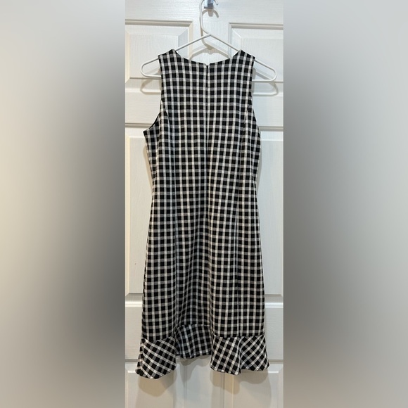 Ann Taylor Gingham Ruffle Hem Dress NWT Sleeveless Classy Knee Length Women Sz 6 - Picture 6 of 11